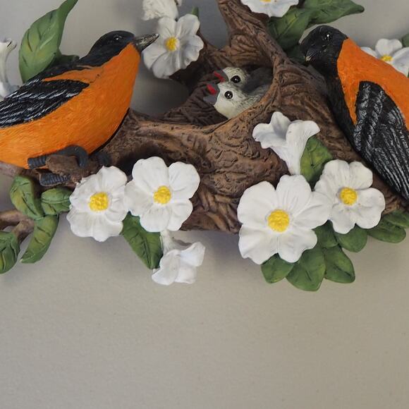 The Bradford Exchange Overjoyed Orioles from Spring Awakenings Wall Decor A0160 - Picture 5 of 12